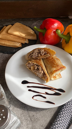 Блины с мясом
